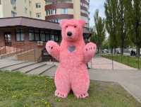 Костюм медведя розовый фото к объявлению