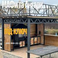 Ворота та паркани • Навіси для авто • Металеві конструкції • Ангари • Альтанки С Кривой Рог фото 2