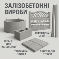 Залізобетонні вироби та благоустрій від виробника фото к объявлению